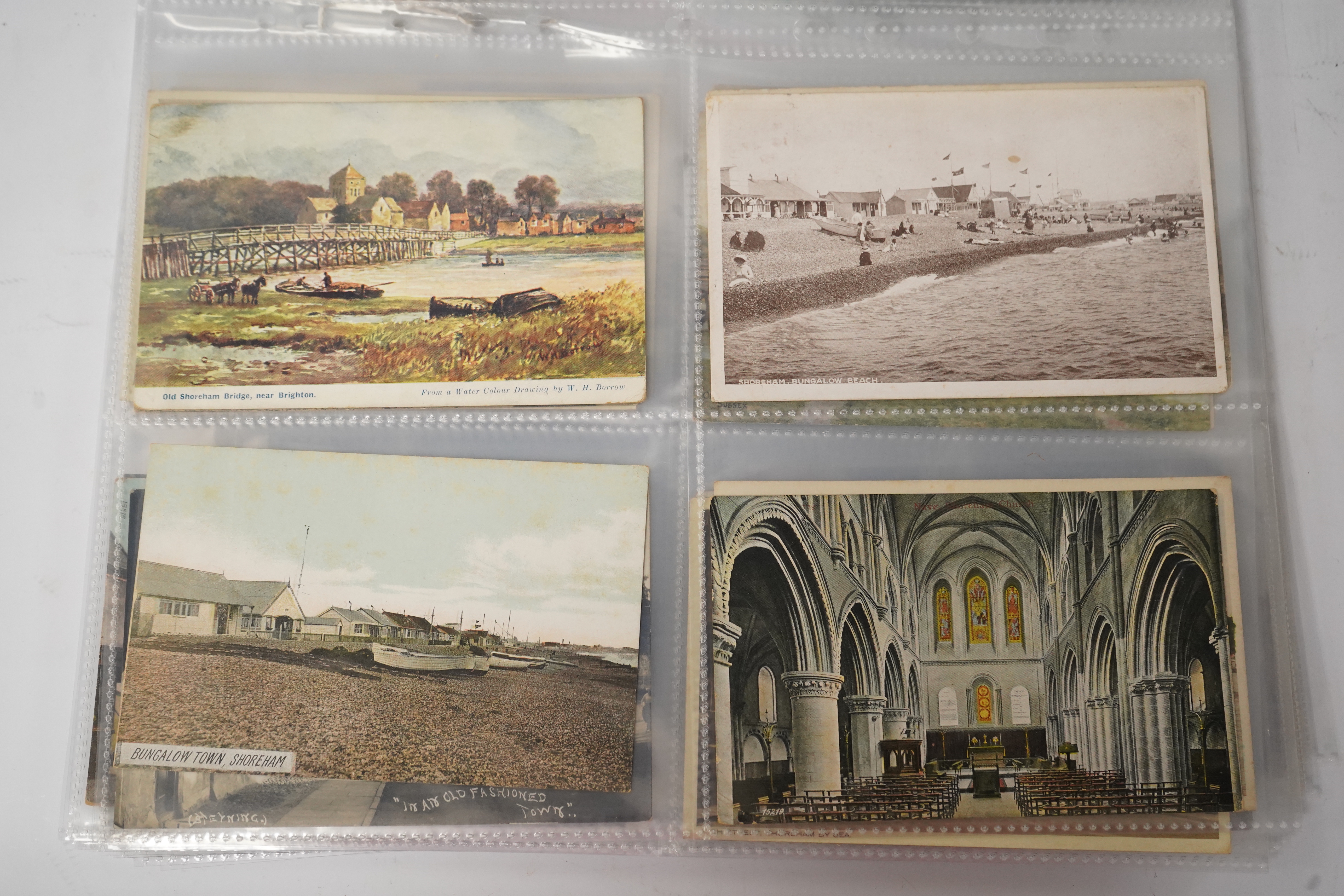 Shoreham by Sea & Environs; a group of sixty nine vintage postcards, mostly pre WW1 topography